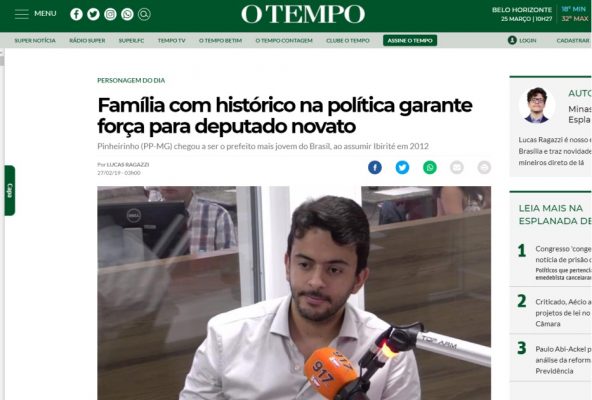 Jornal o Tempo destaca trabalho de Pinheirinho